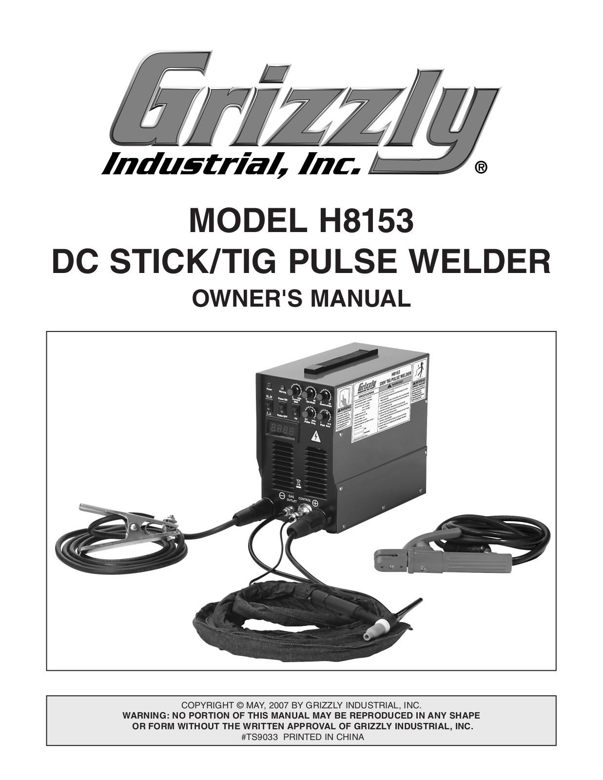 Grizzly H8153 User Manual