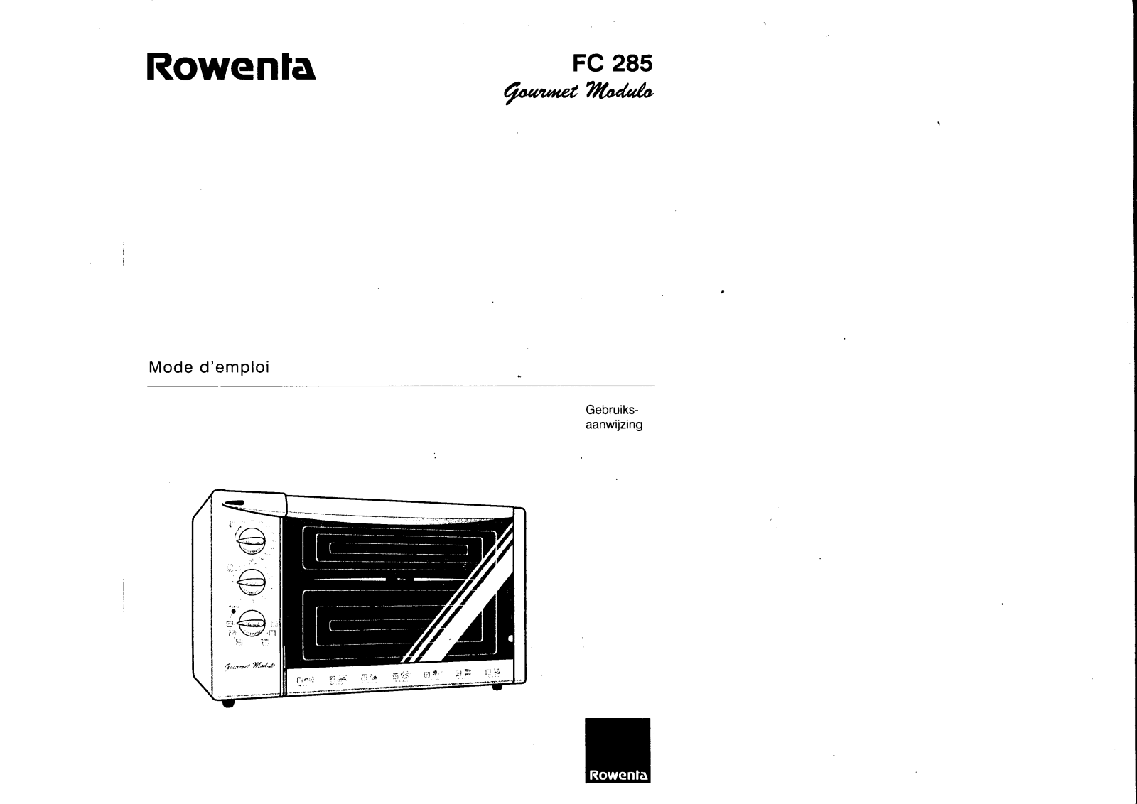 ROWENTA FC 285 User Manual