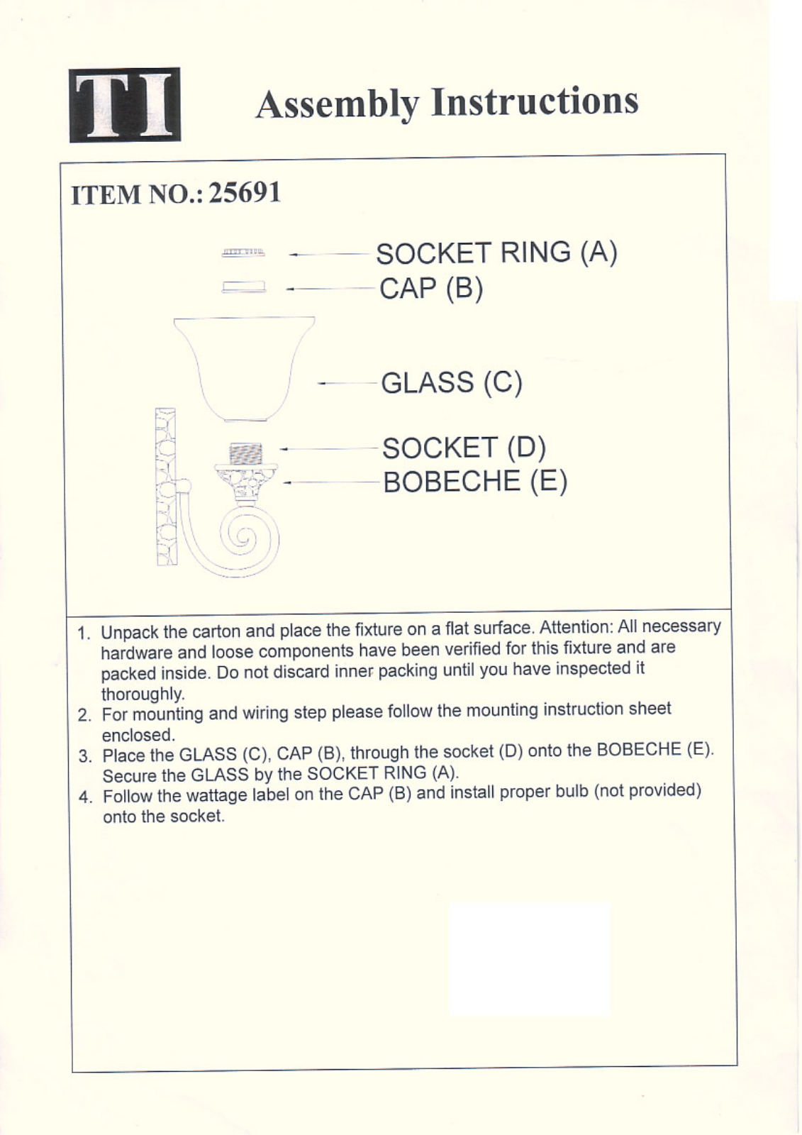 Triarch 25691 User Manual