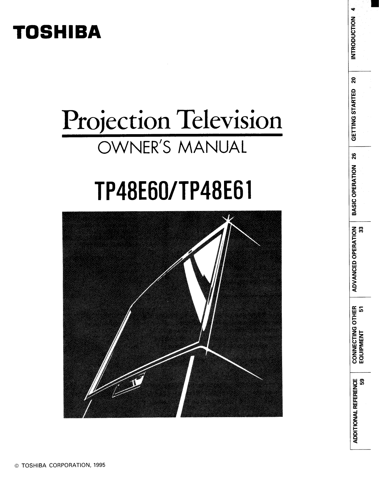 Toshiba TP48E60 User Manual