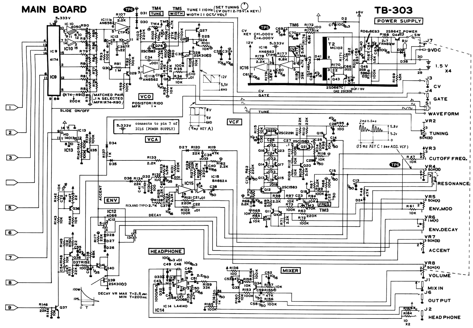 Roland tb303 schematic