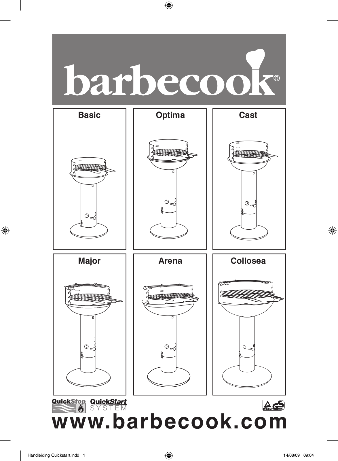 Barbecook Cast Inox, Basic Ceram, Collosea Inox, Cast Ceram, Arena Ceram User Manual