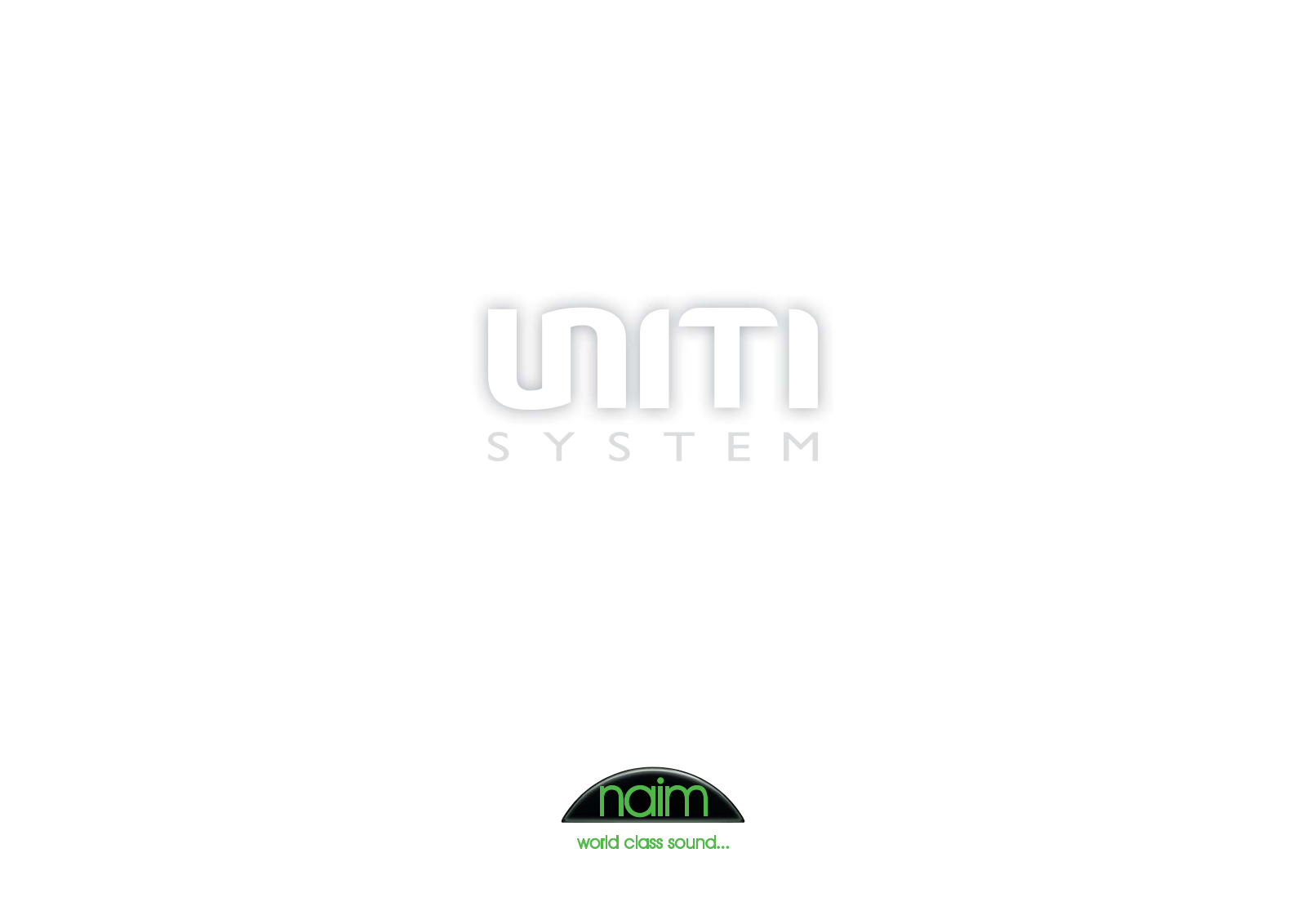 NAIM UNITISYSTEM, UNITISERVE-SSD User Manual