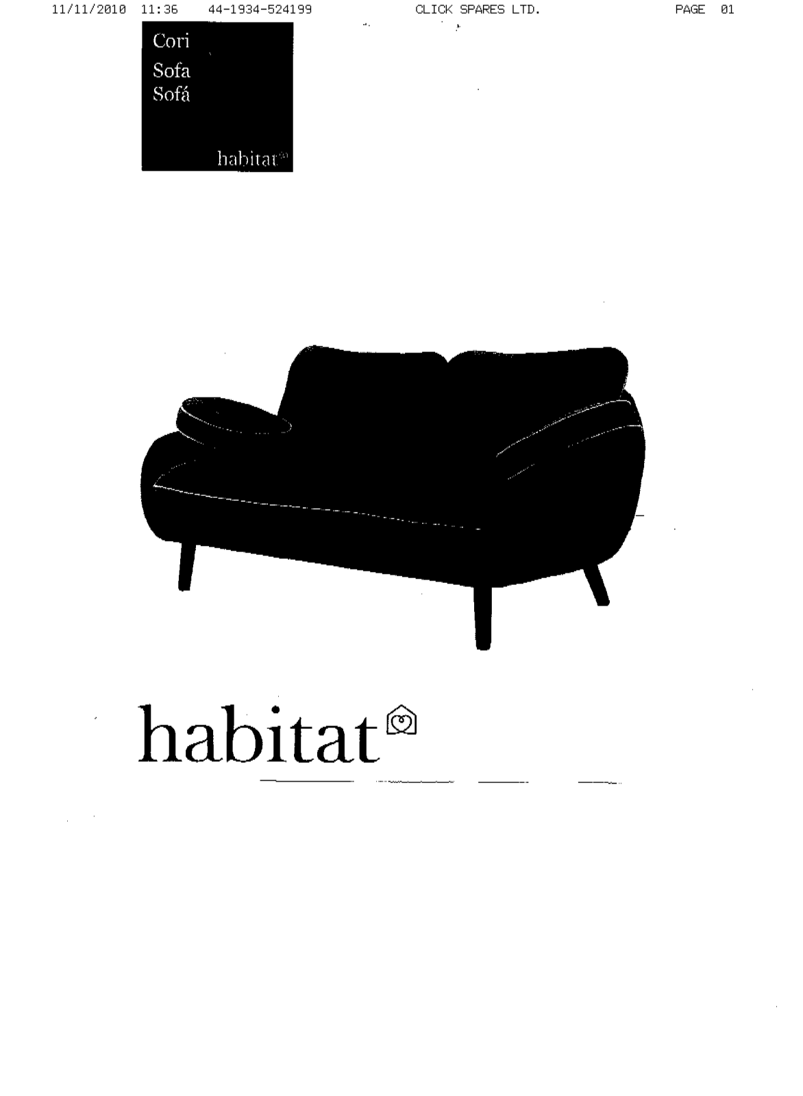 Habitat 109721 Instruction manual