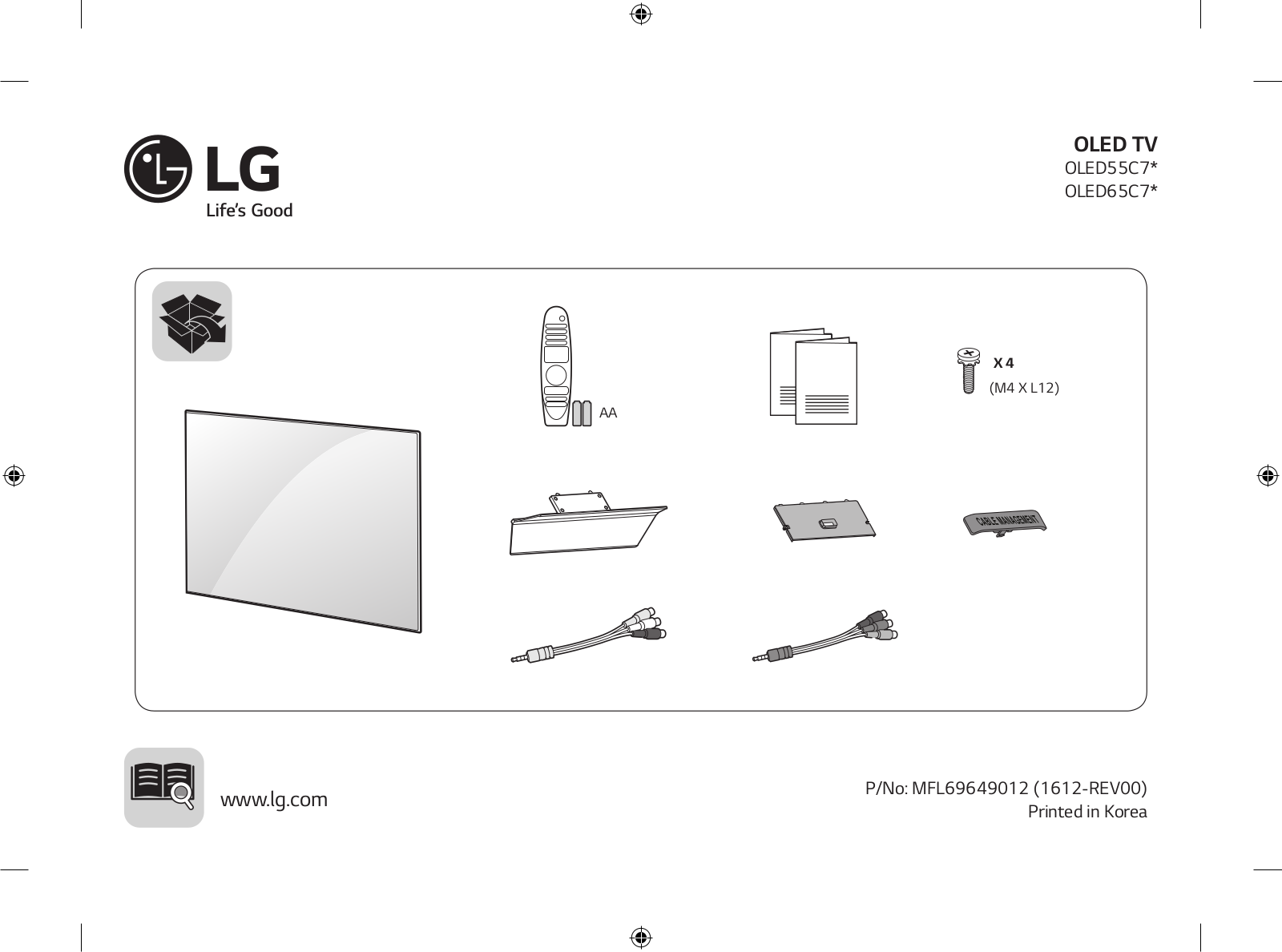 LG OLED55C7T-T User Guide