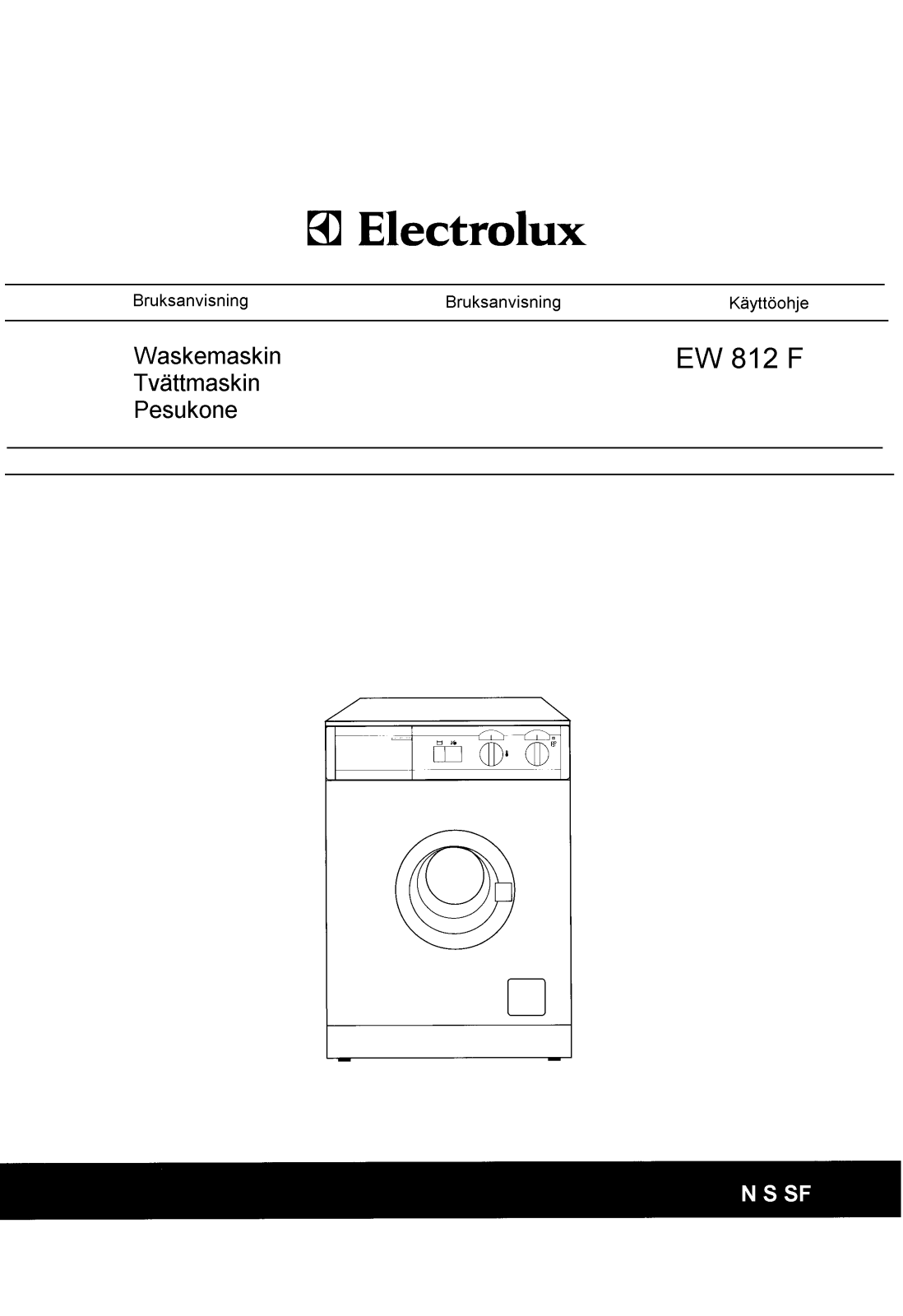 Electrolux EW812F User Manual