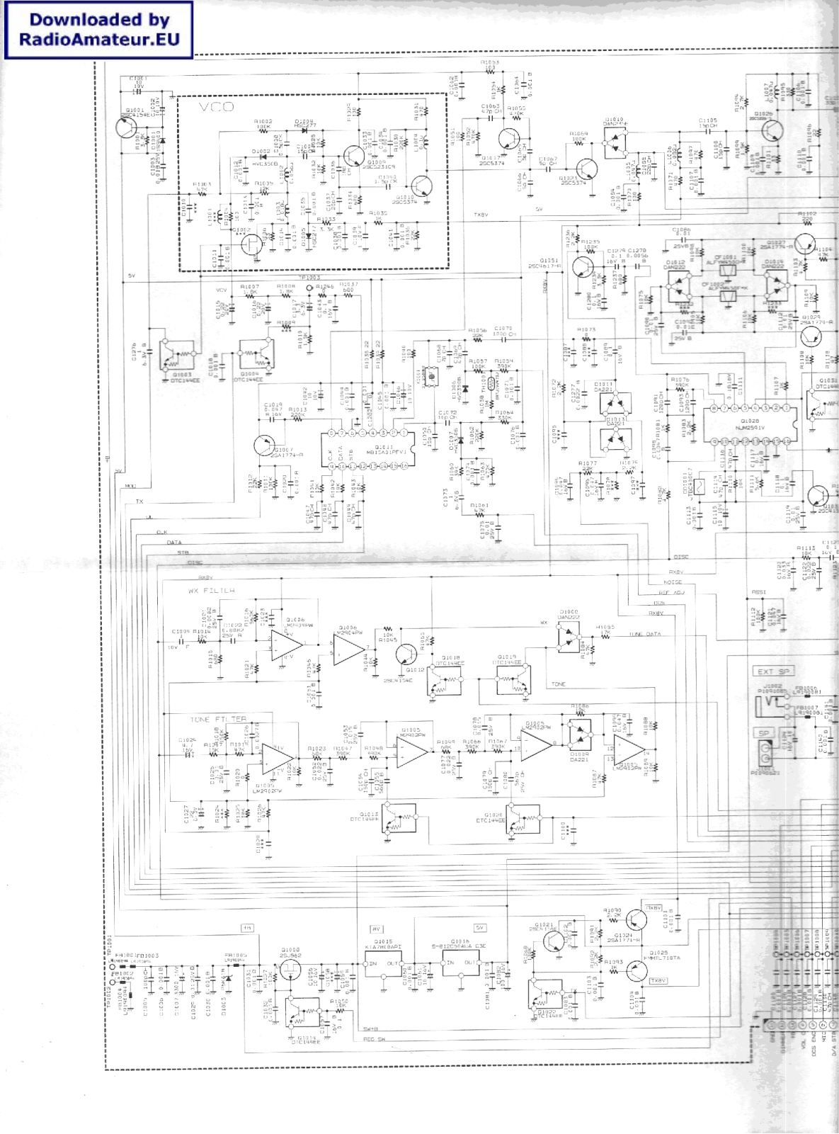 Yaesu FT1802M Schematic