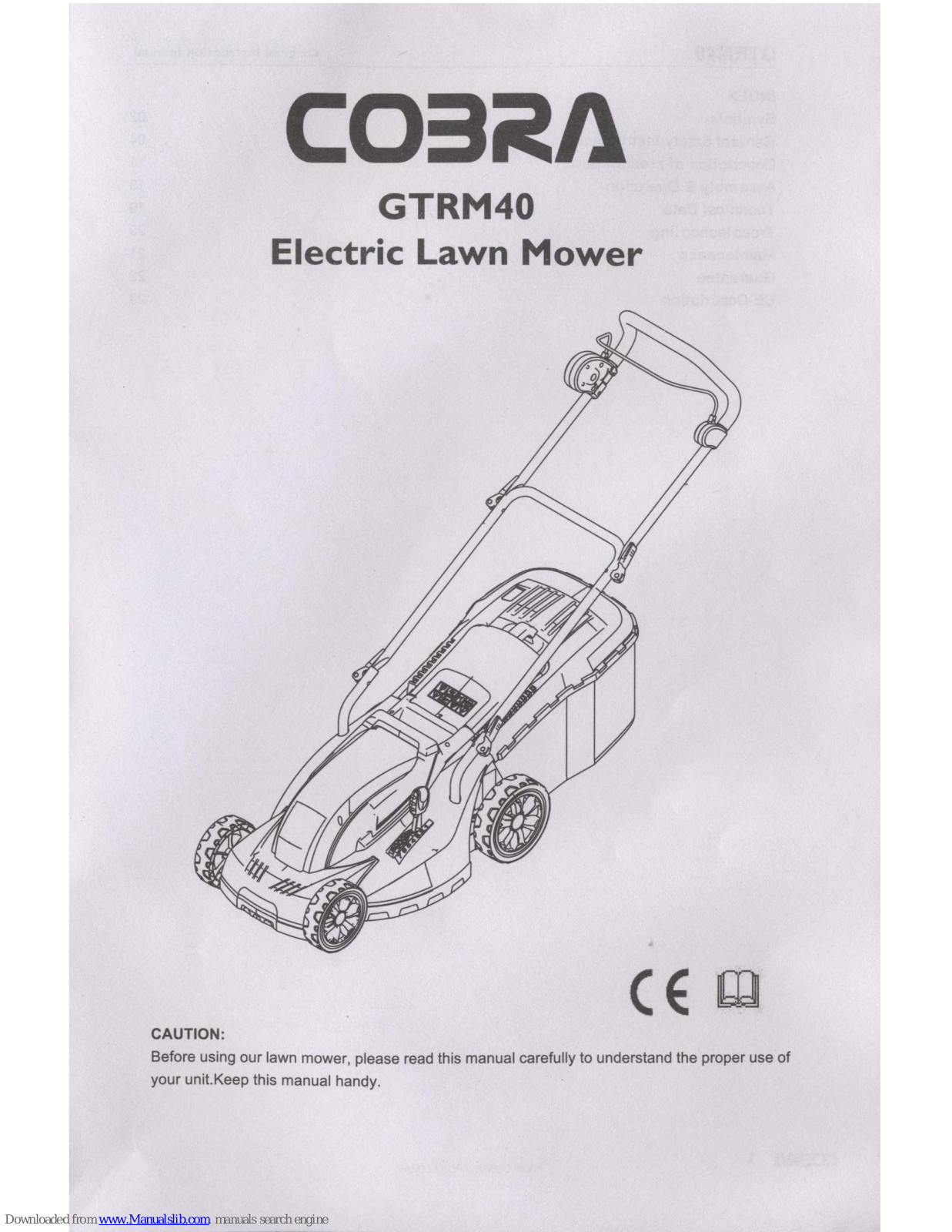 Cobra GTRM40 User Manual