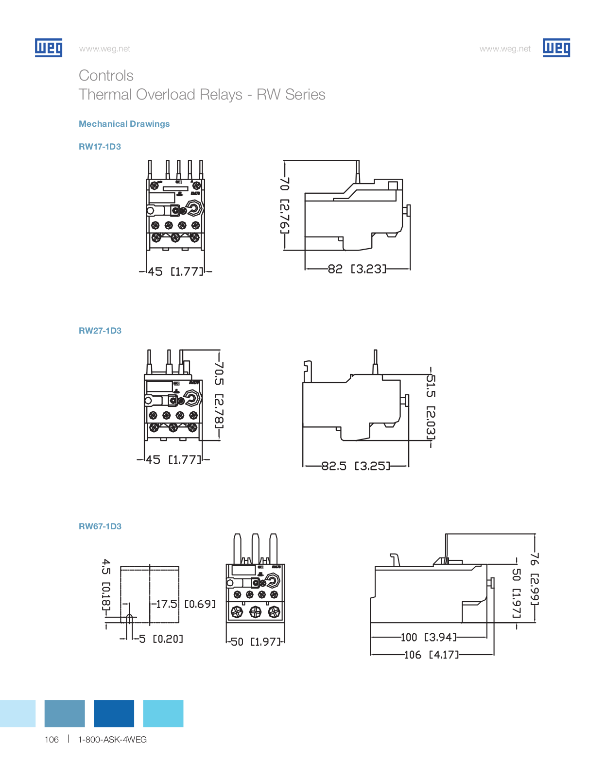 WEG Electric RW Series Dimensional Sheet