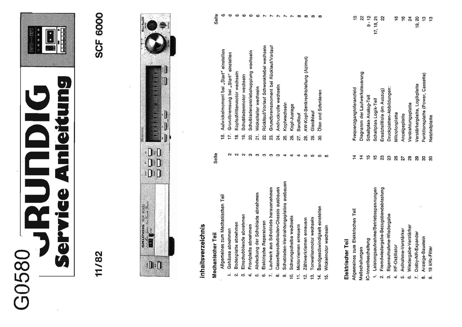 Grundig SCF-6000 Service Manual