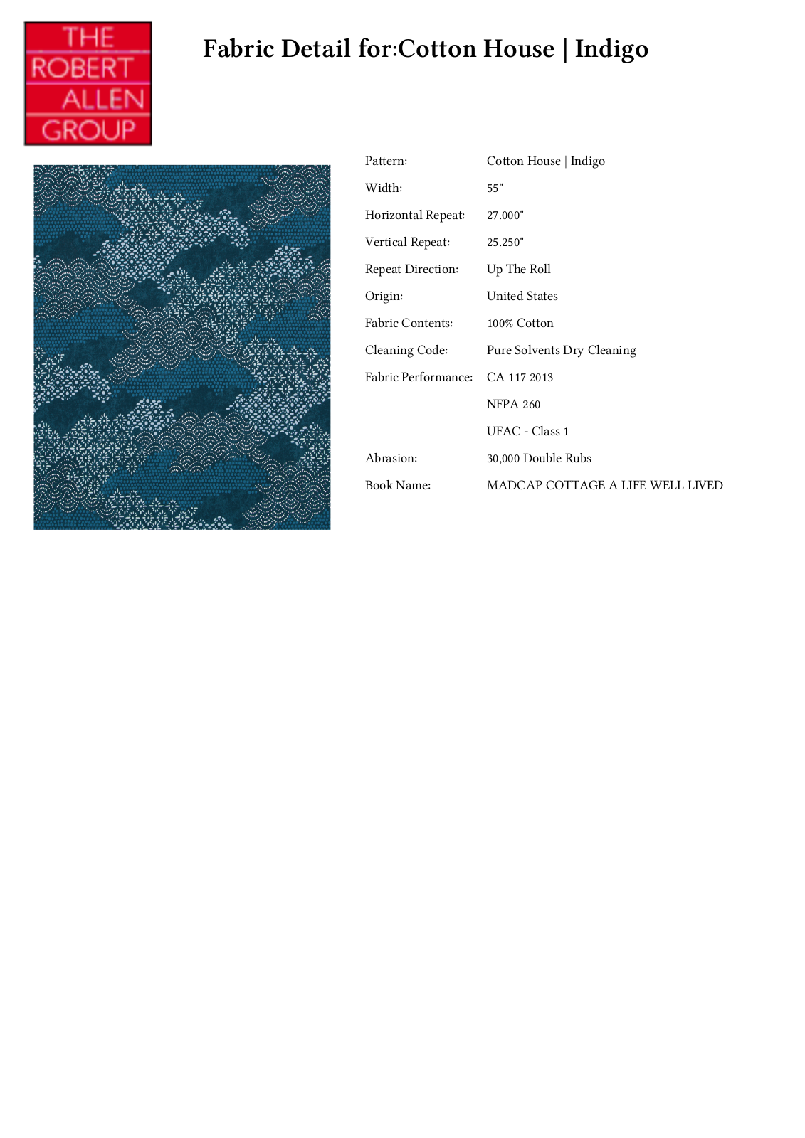 Robert Allen RALF1597 Specifications - ManualMachine.com