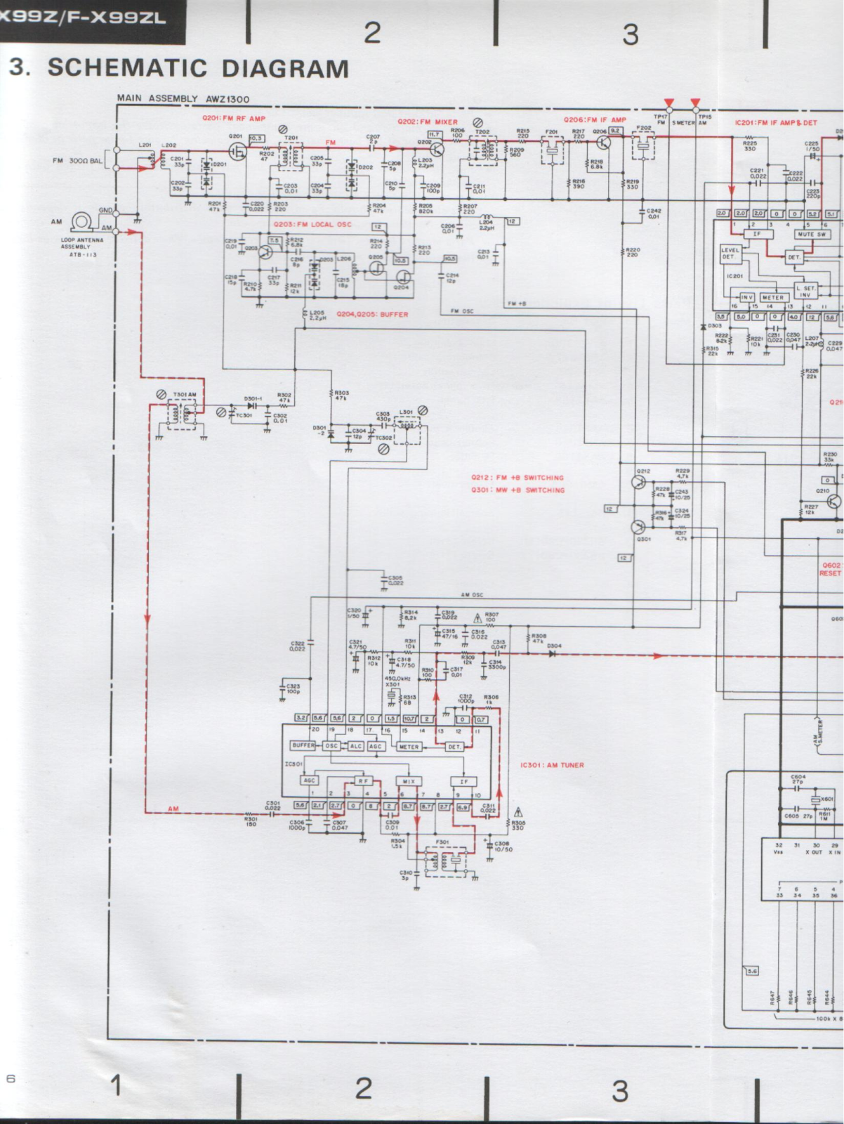 Pioneer FX-99 Schematic