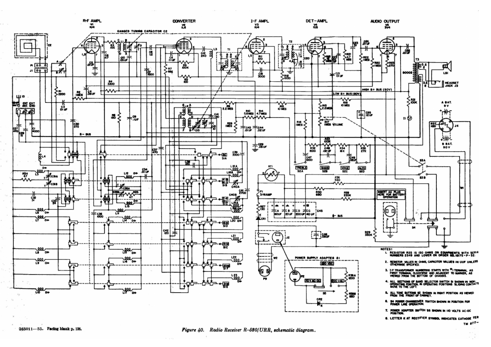 Zenith r 520 schematic