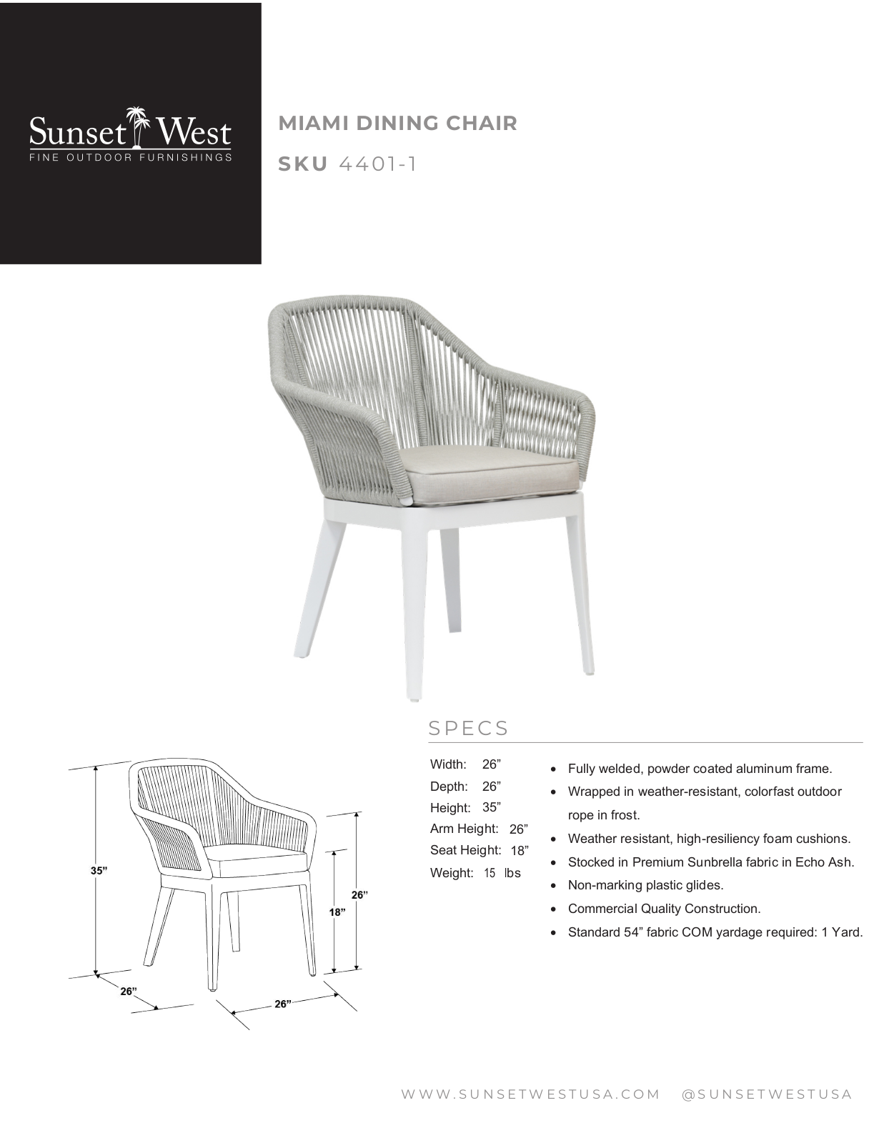 Sunset West XSW10133 Specifications - ManualMachine.com
