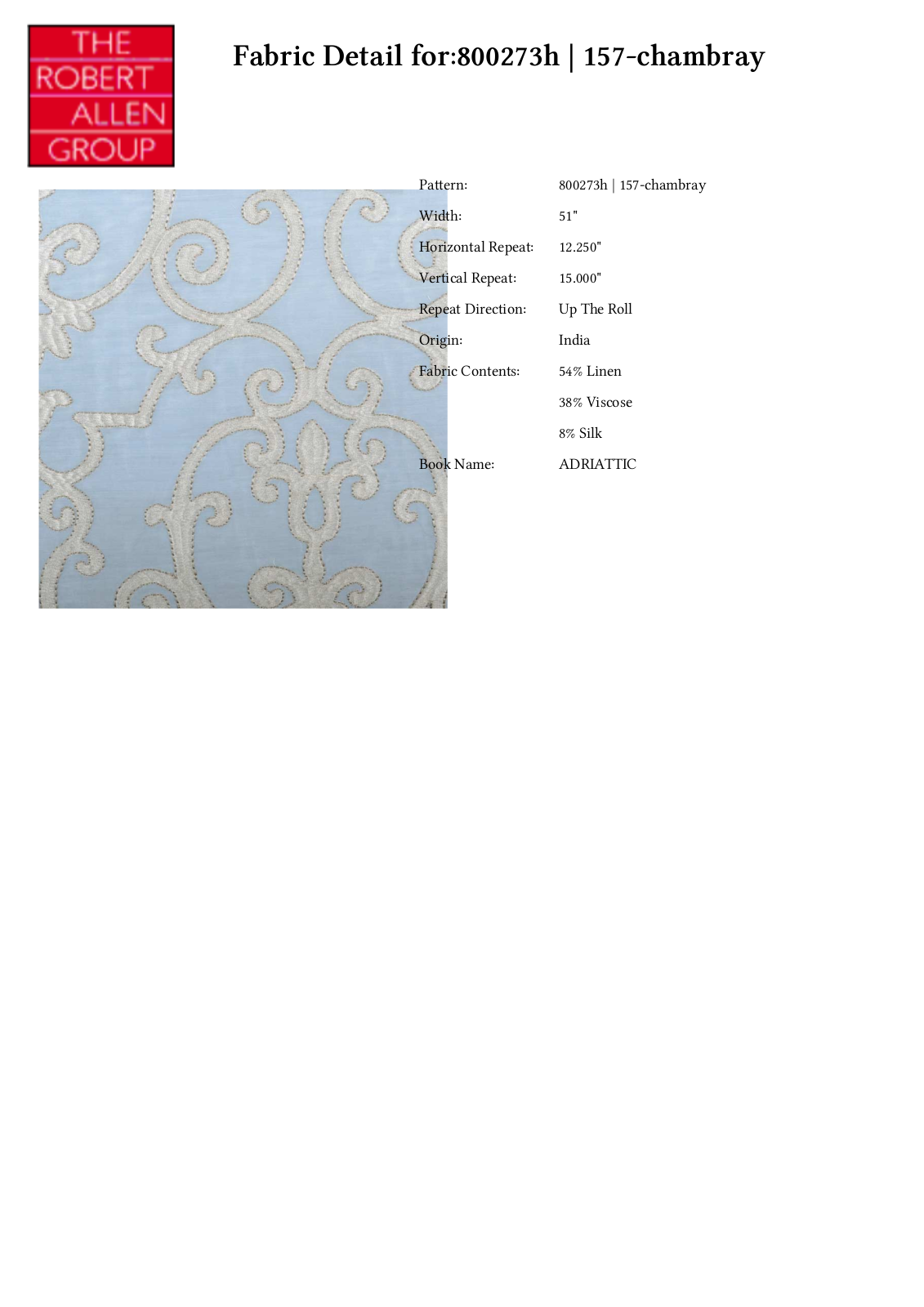 Duralee CRAL6886 Specifications - ManualMachine.com