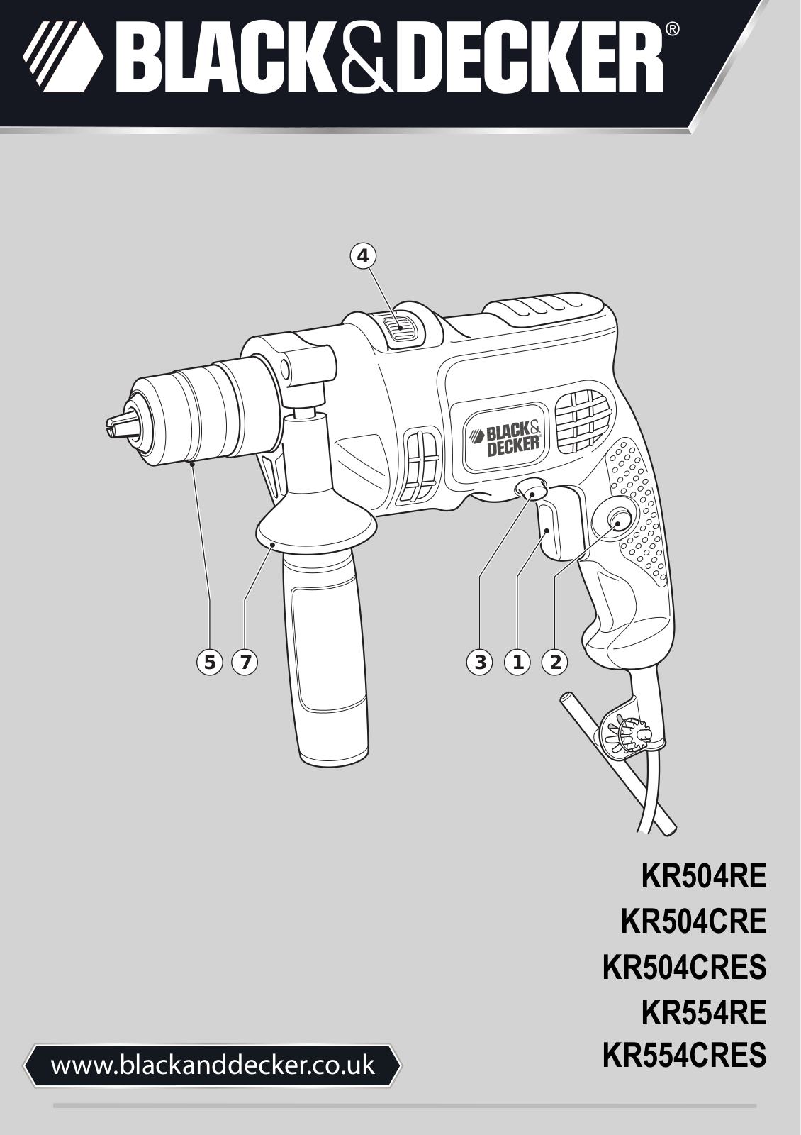 Black & Decker Kr554cresk Instruction Manual