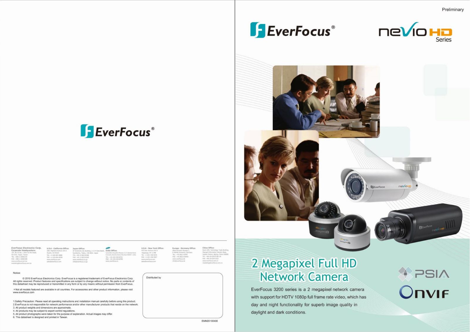 EverFocus EDN3240 Specsheet