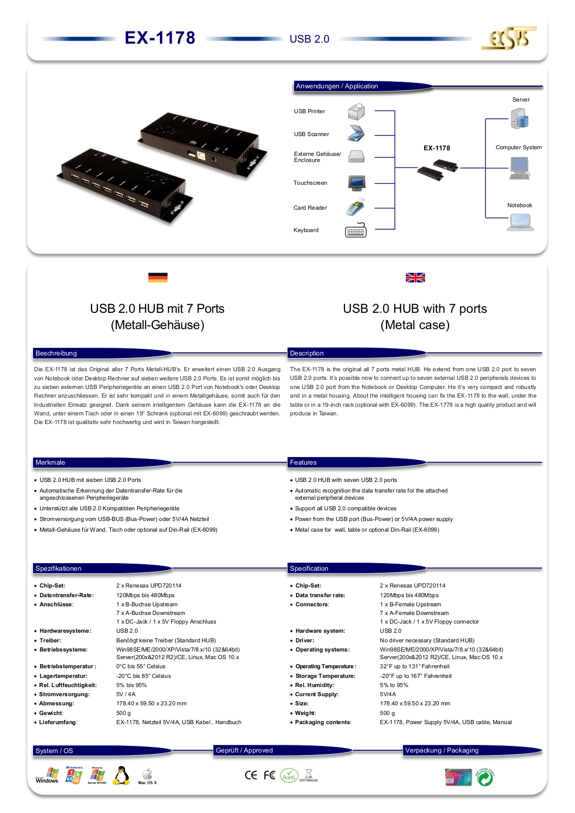 Exsys EX-1178 User Manual