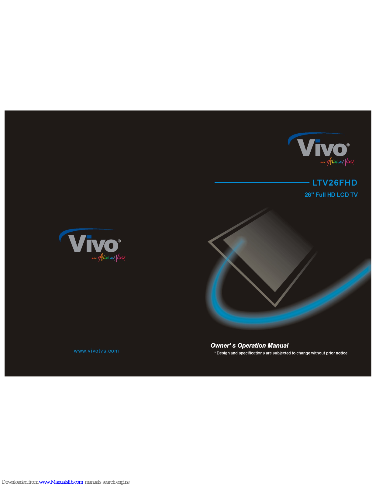 Vivo LTV26FHD Owner's Operation Manual