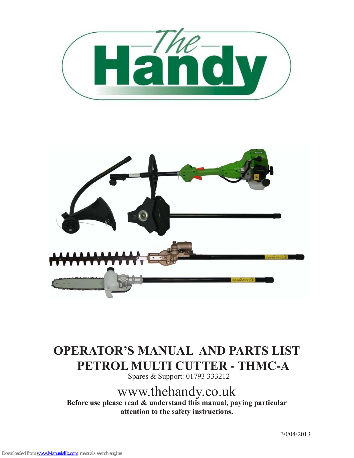 The Handy THMC-A Operator's Manual - ManualMachine.com