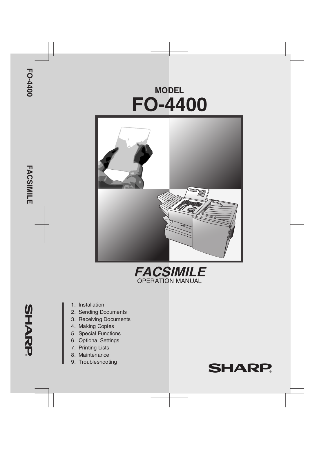 Sharp FO-4400 User Manual