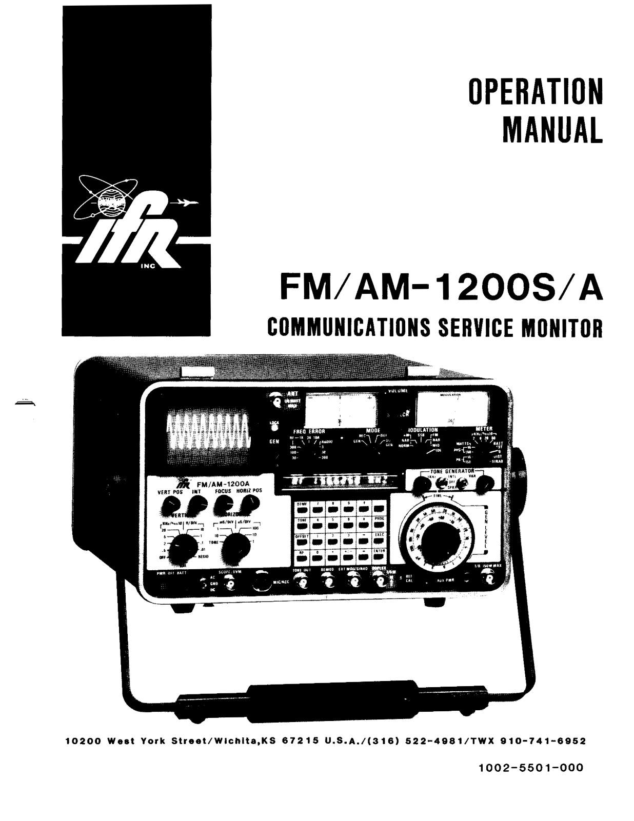 IFR FM-1200A, FM-1200S, AM-1200A, AM-1200S User Manual