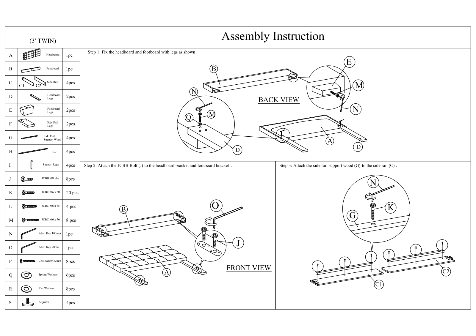 Charlton Home CHRL5728 Assembly Instruction