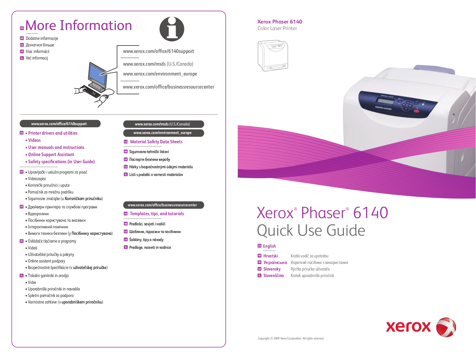 XEROX 6130 User Manual