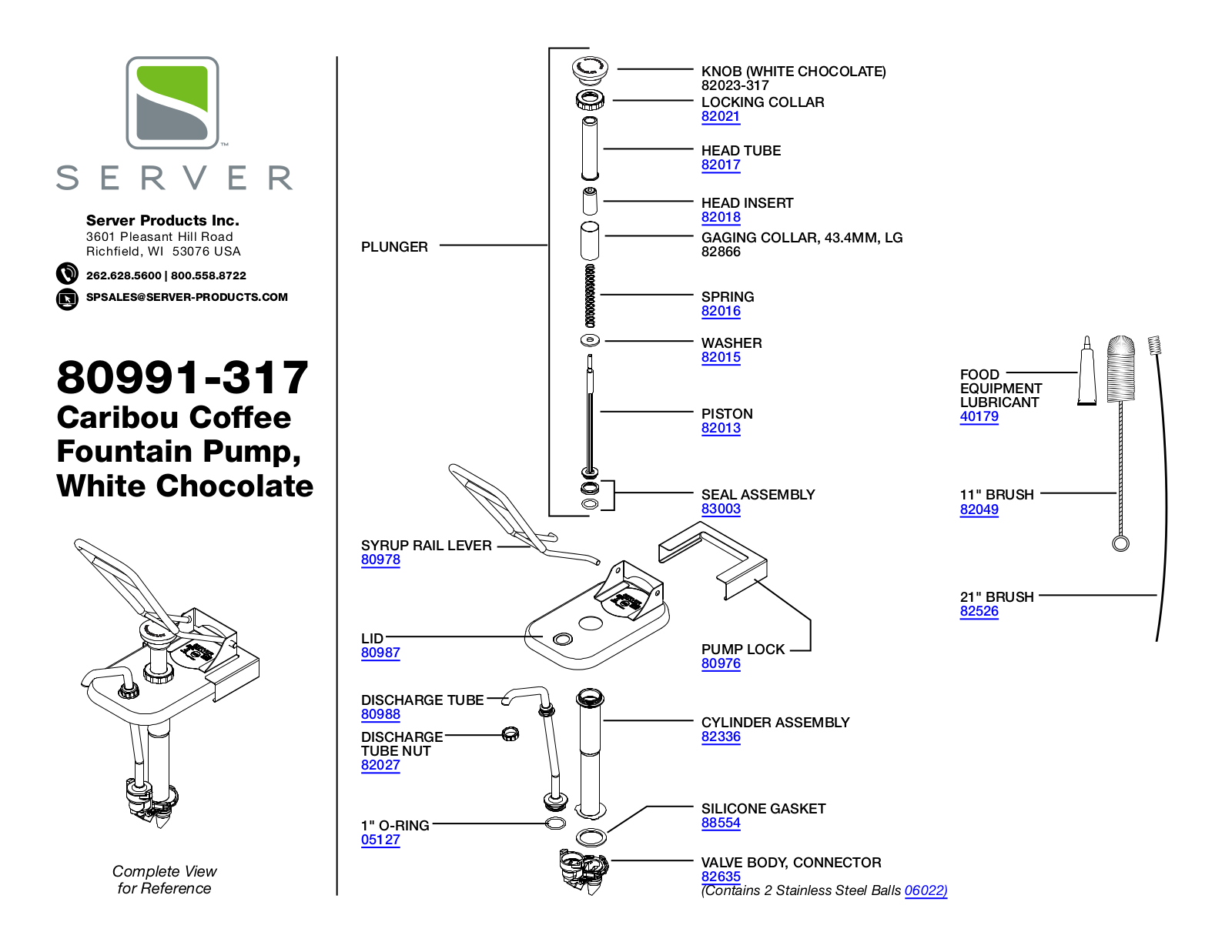 Server 80991-317 Parts Manual