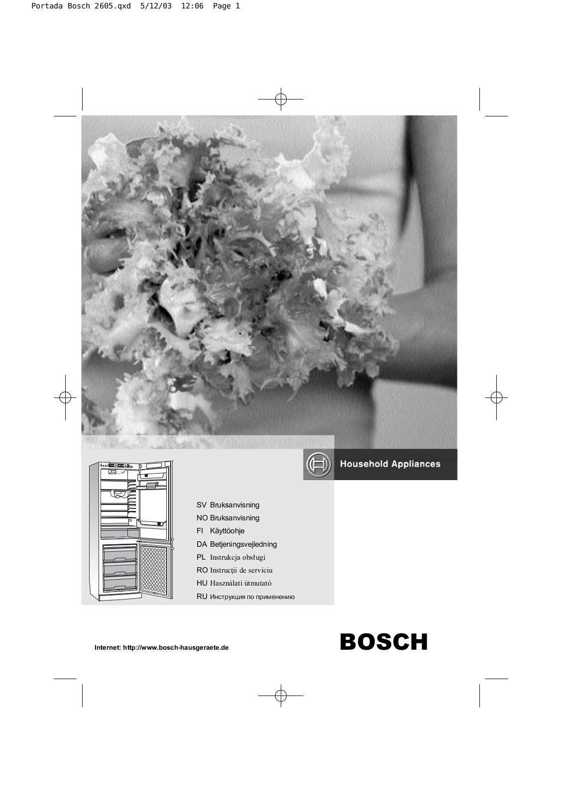 Bosch KGP 36360 User Manual