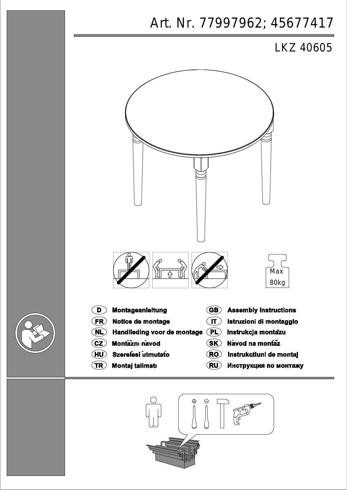 Home affaire Jan Assembly instructions