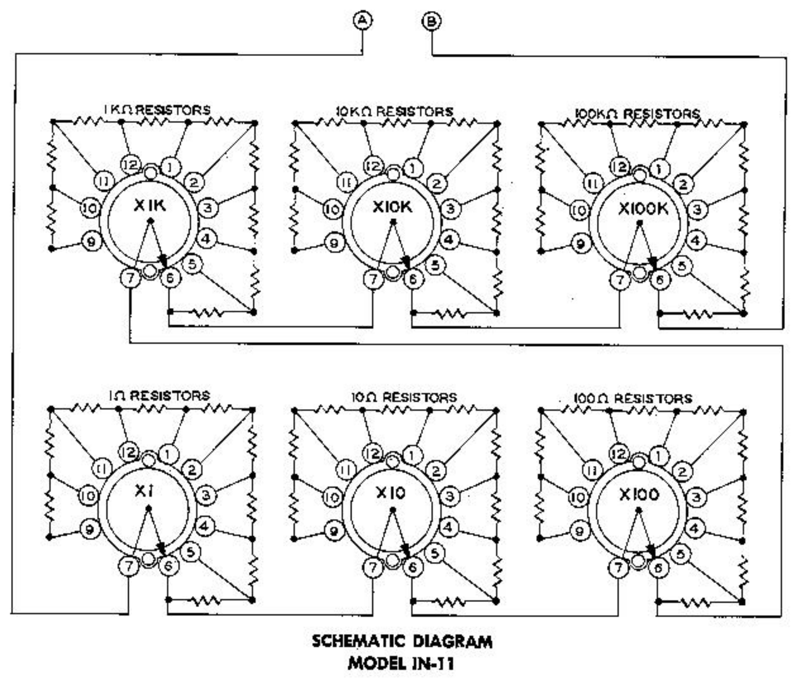 Heathkit IN-11 Schematic