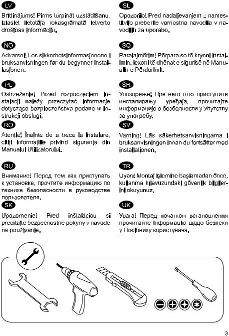 electrolux EUU11410, EUF10810 Installation Instruction