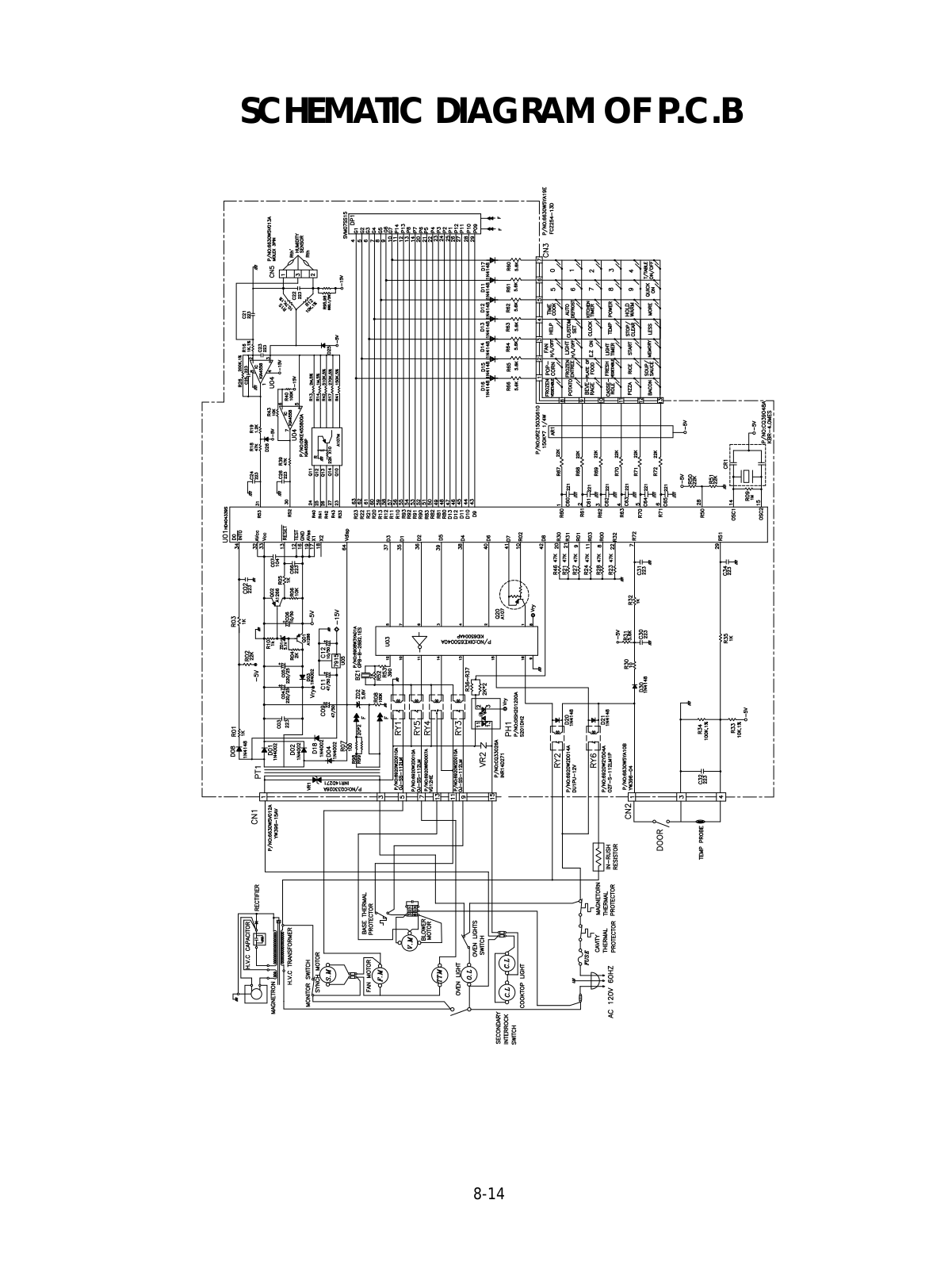 GOLDSTAR MV1515xx Service Manual