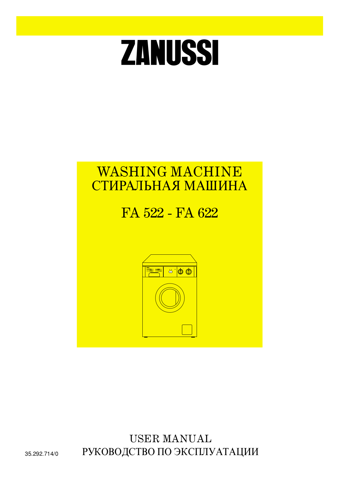 Zanussi FA 522 User Manual