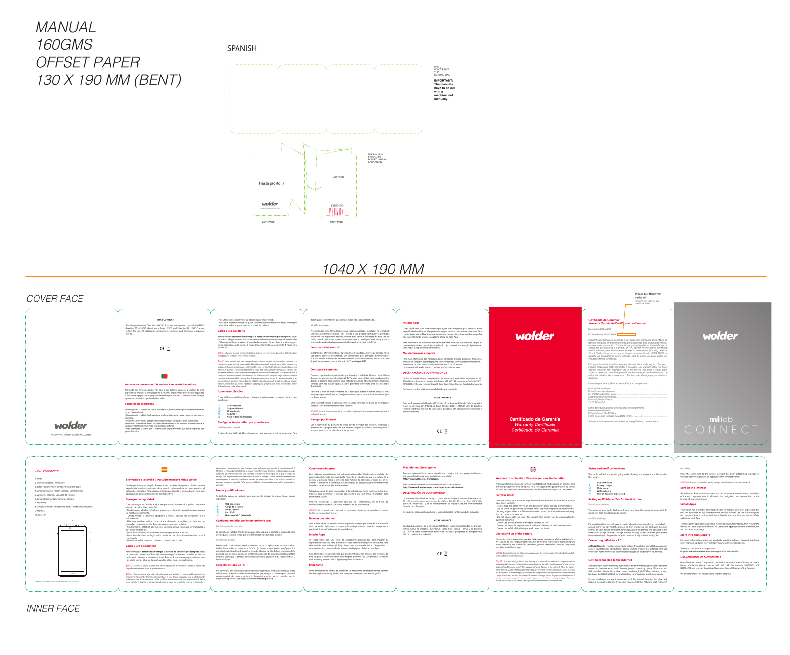 Wolder miTab Connect 7 3G Instruction Manual