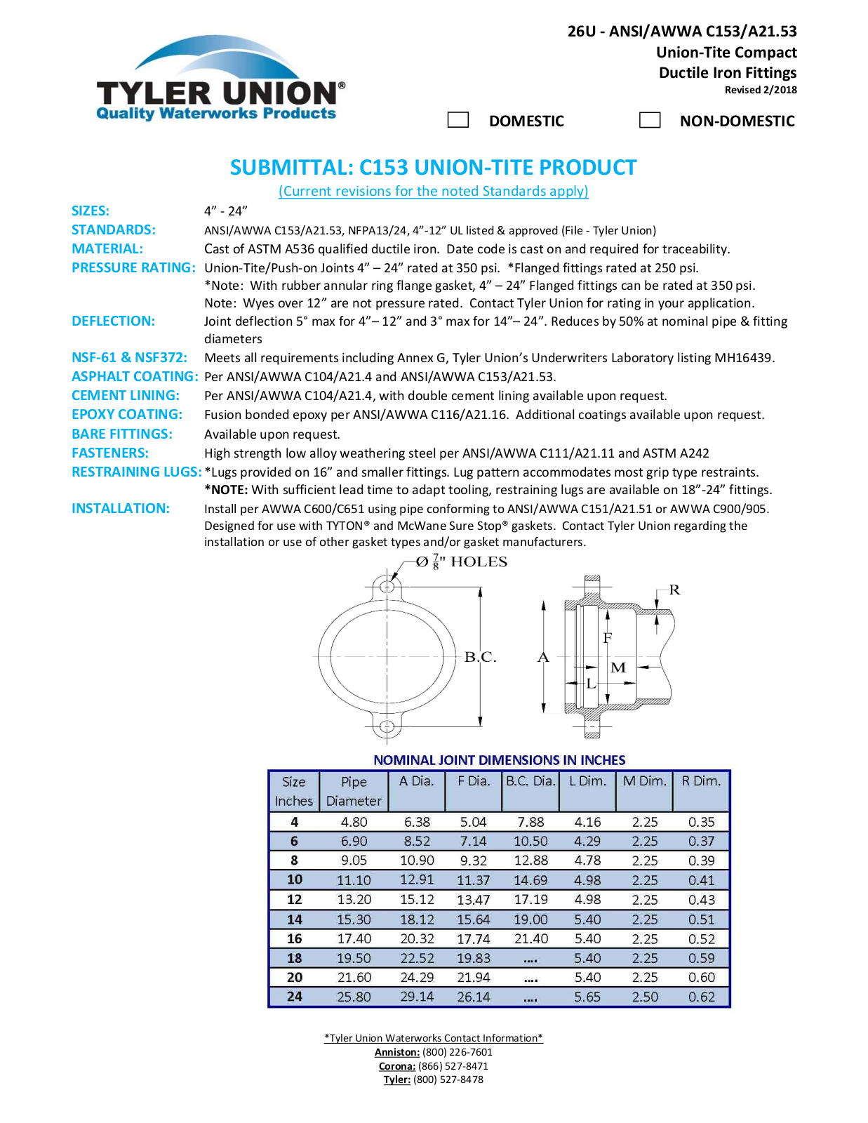 tyler union C153 User Manual