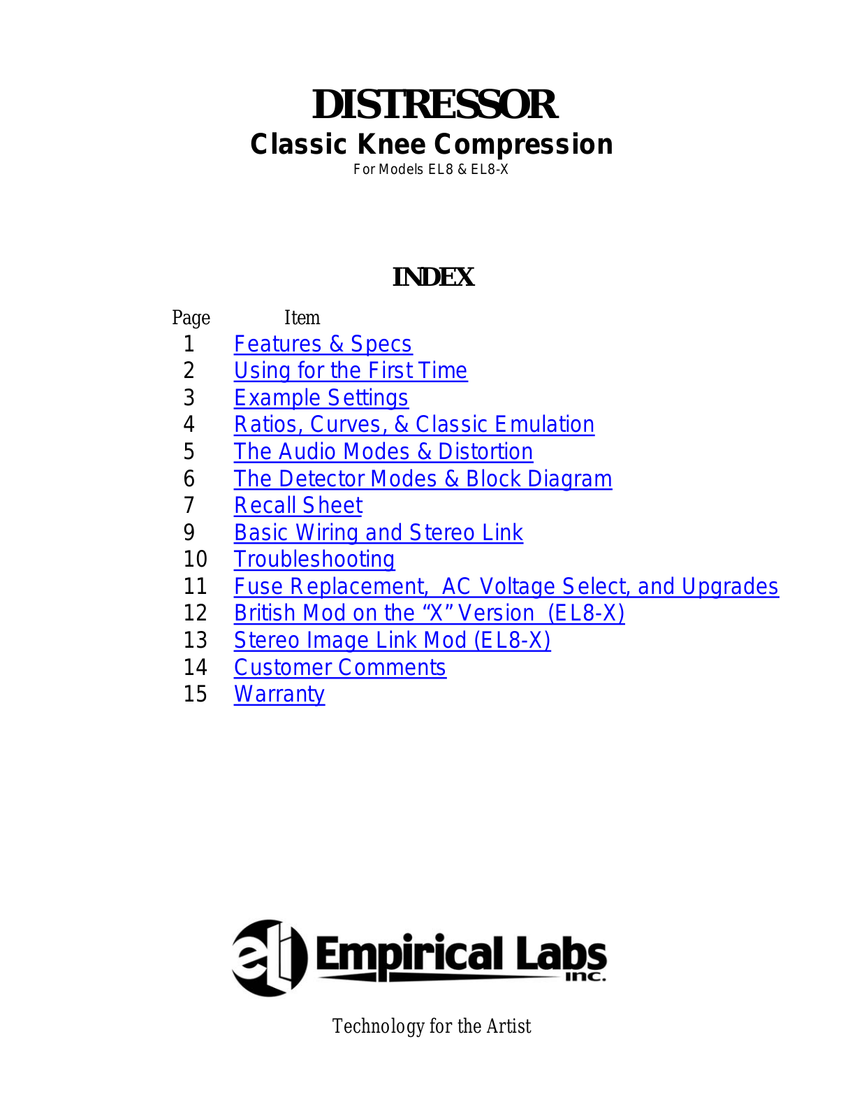 Studio SELI-DISTMAN-UNFORMATTEDR19 User Manual