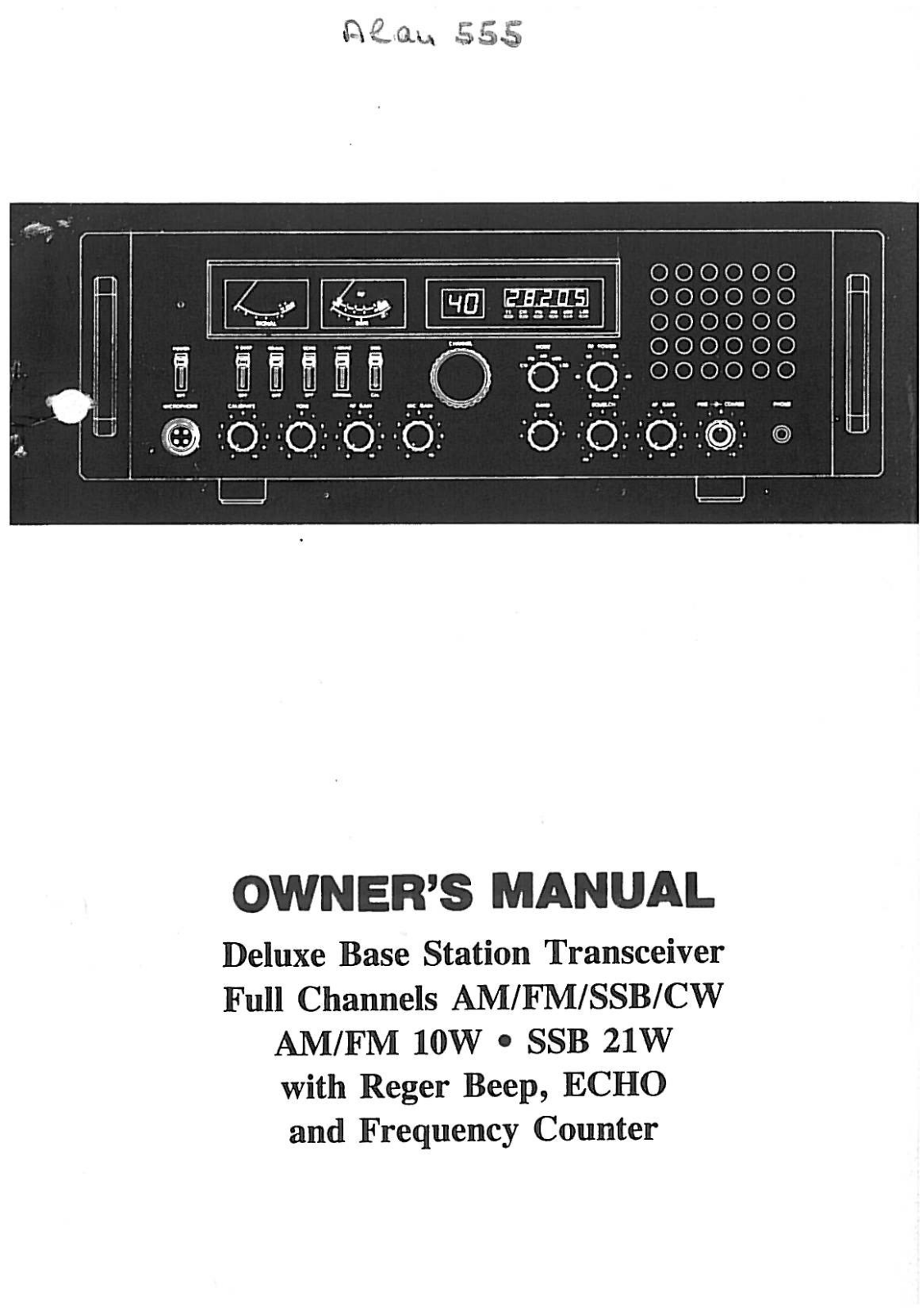 Midland 555 User manual - ManualMachine.com
