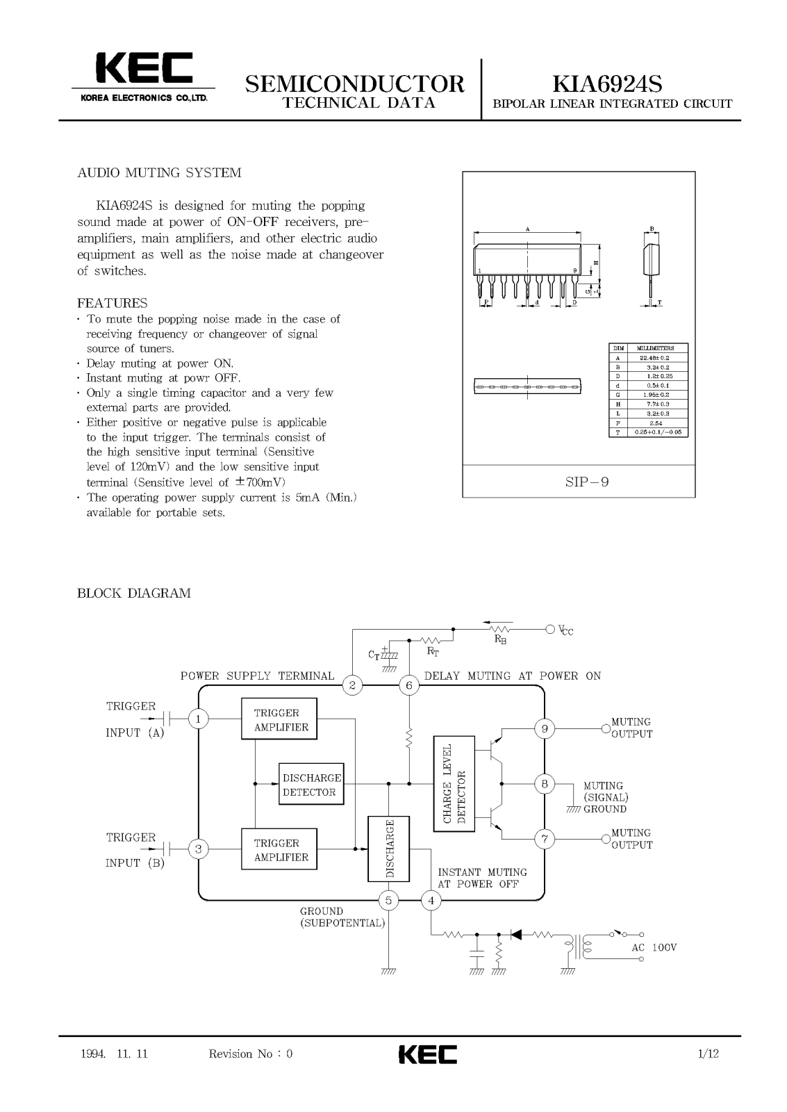 KEC KIA6924S Datasheet