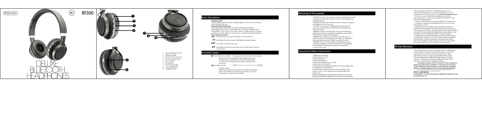 SENTRY BT300 User Manual