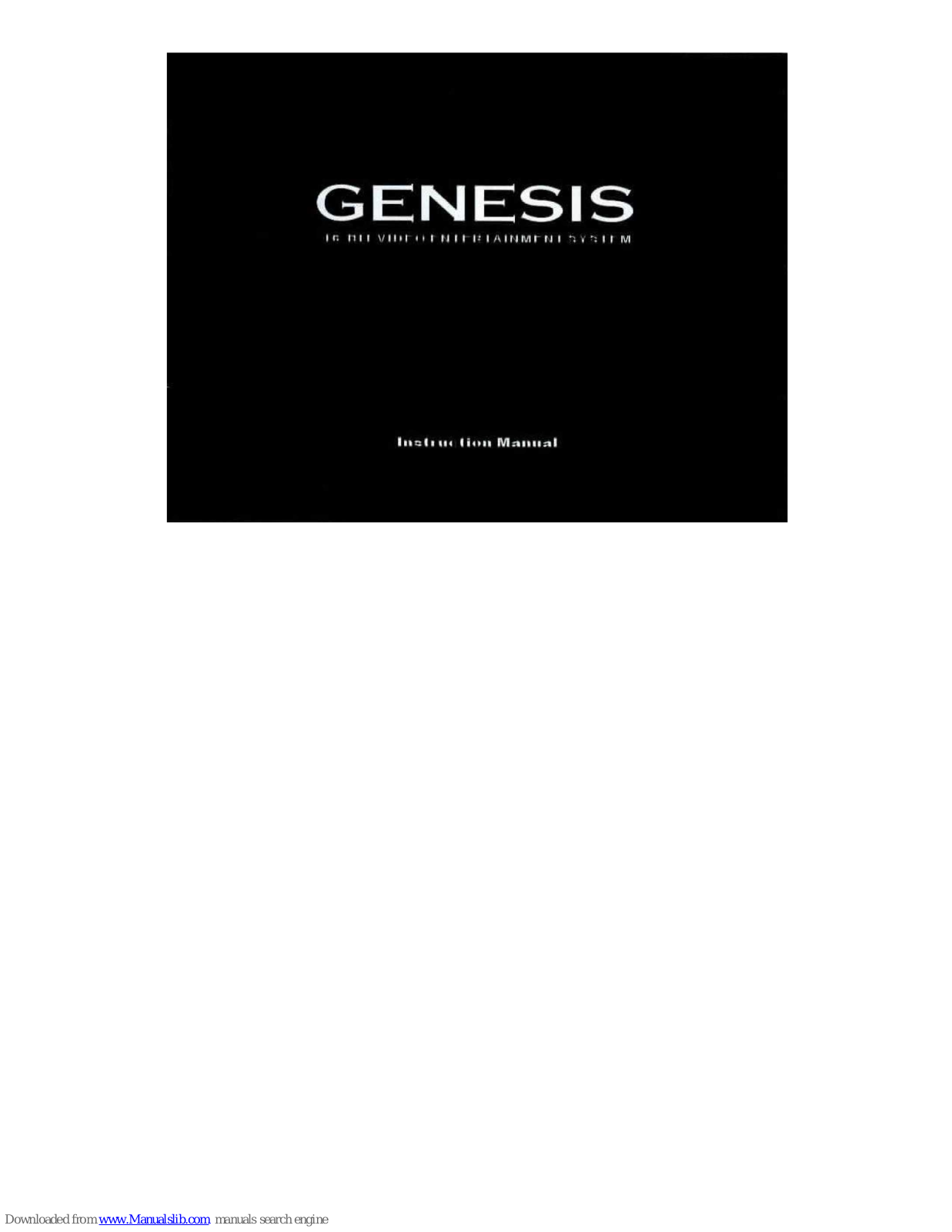 Sega Genesis III Installation Manual