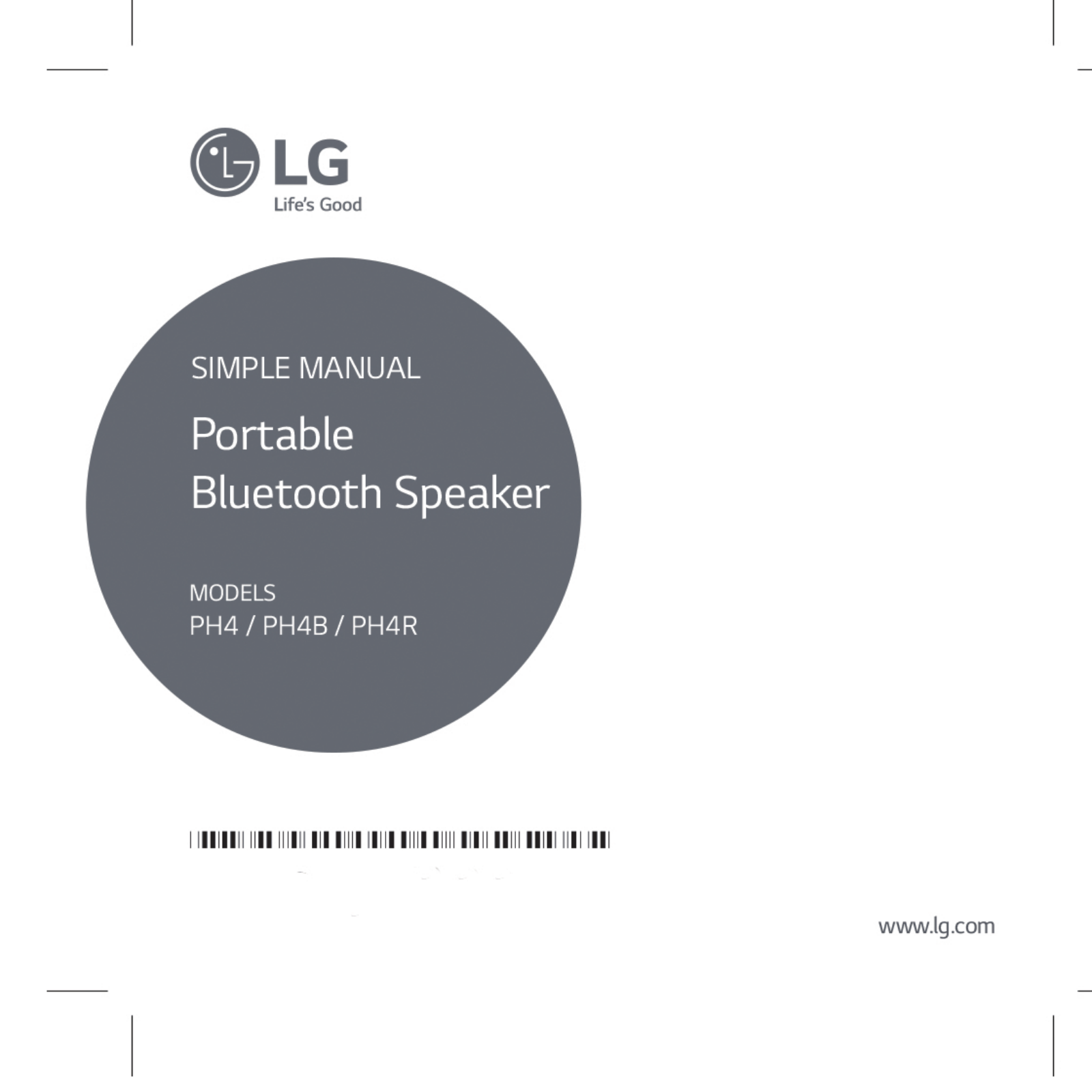 LG PH4 User Manual