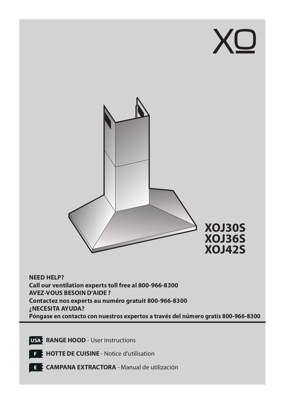 XO XOJ36S, XOJ36SMUA, XOJ42S2 User Manual