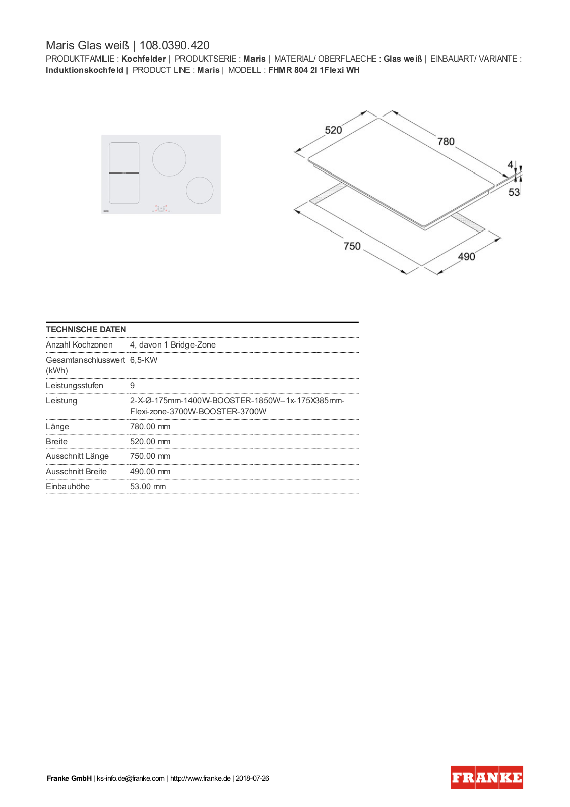 Franke 108.0390.420 Service Manual