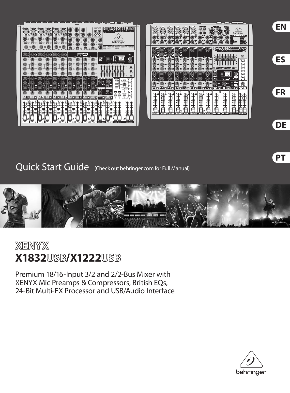 Behringer X1222, X1832 User Manual