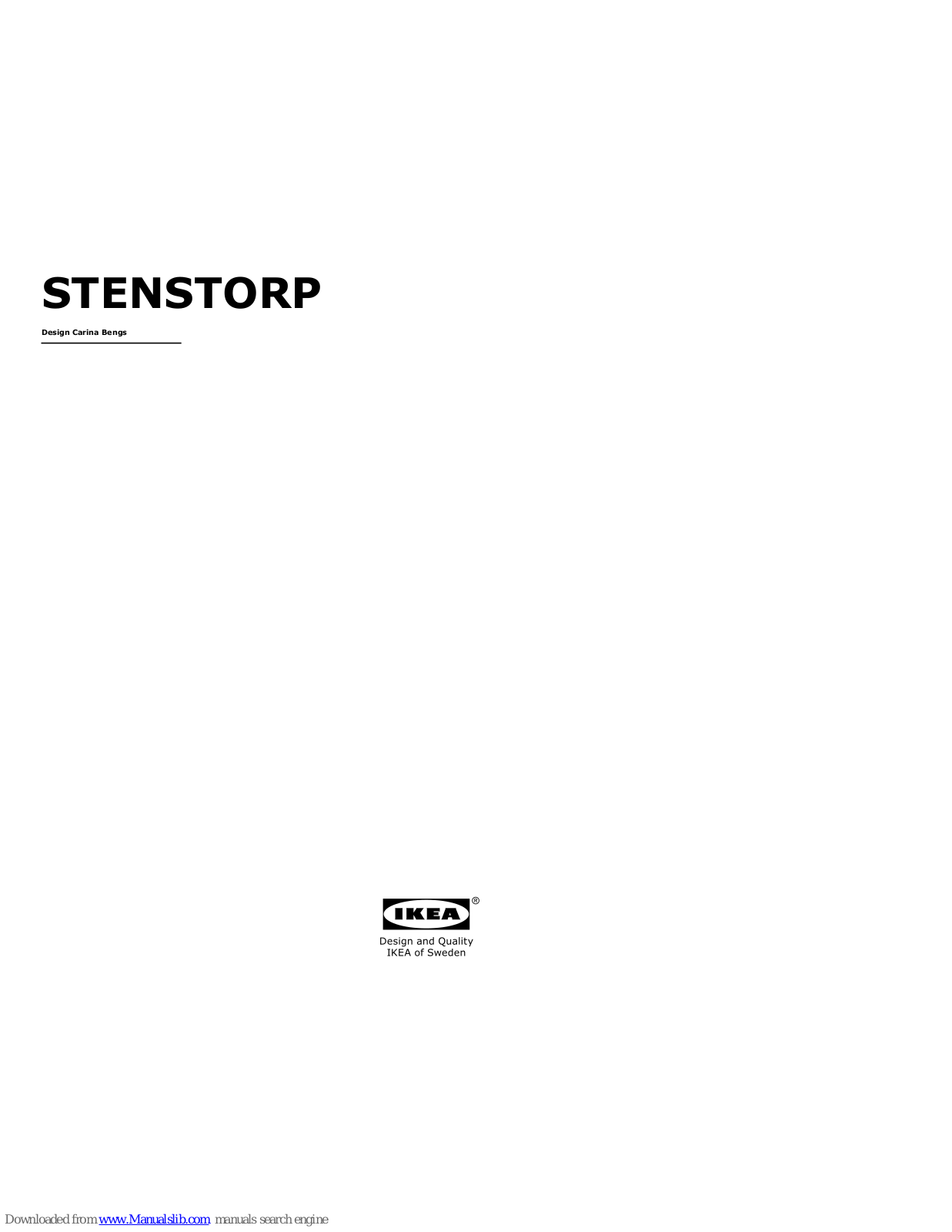 IKEA STENSTORP User Manual - ManualMachine.com