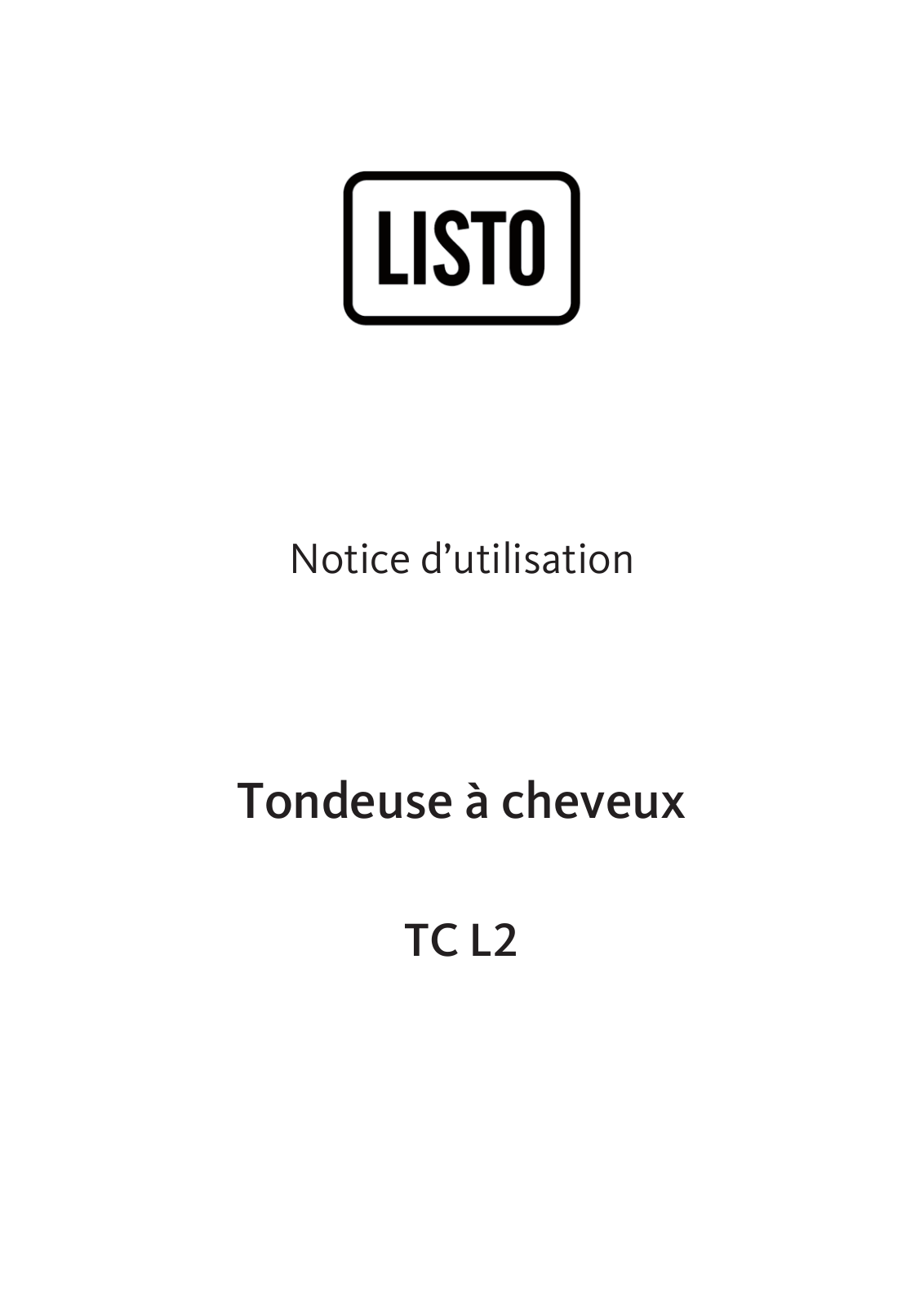 Listo TC L2 User Manual