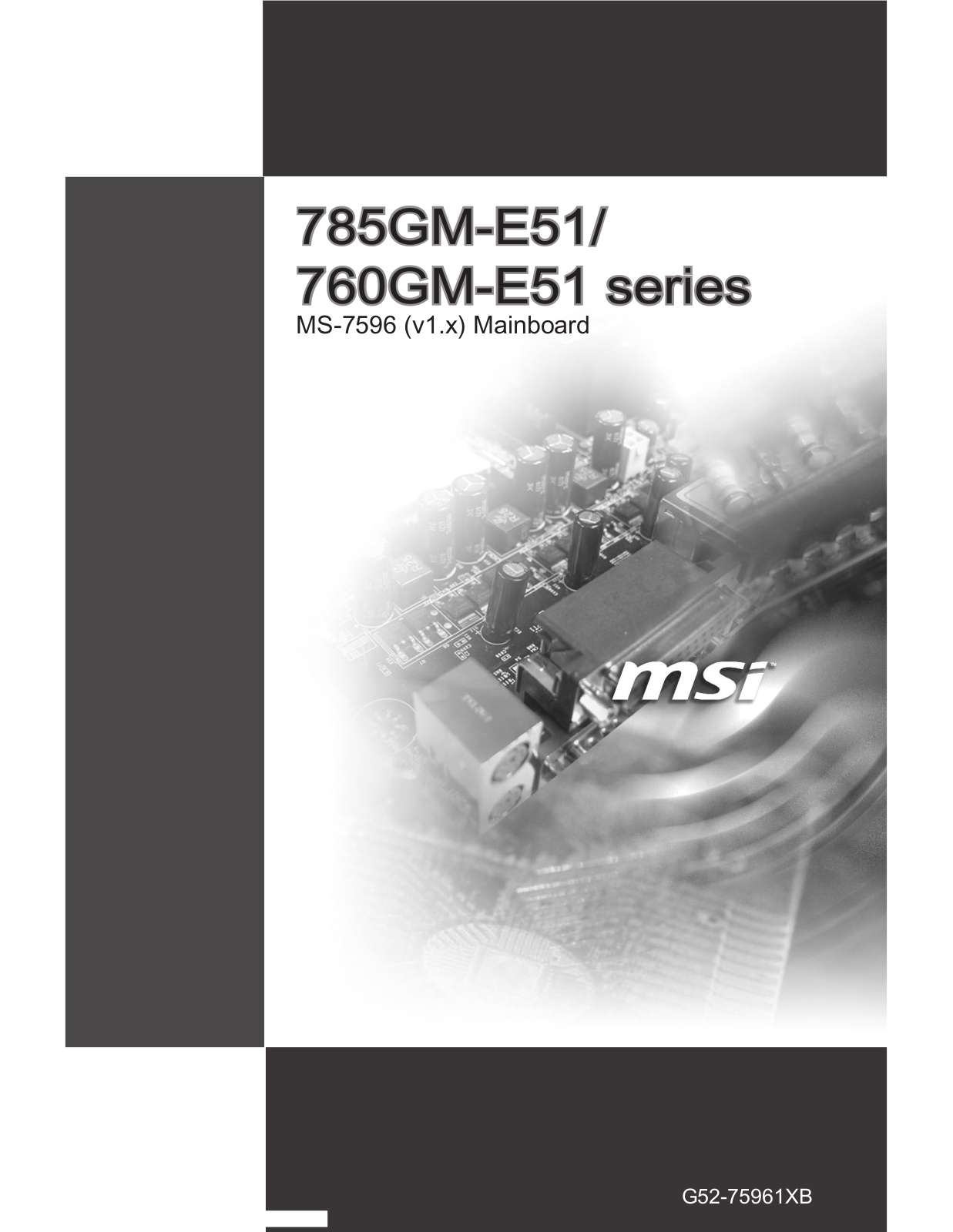 MSI 760GM User Manual