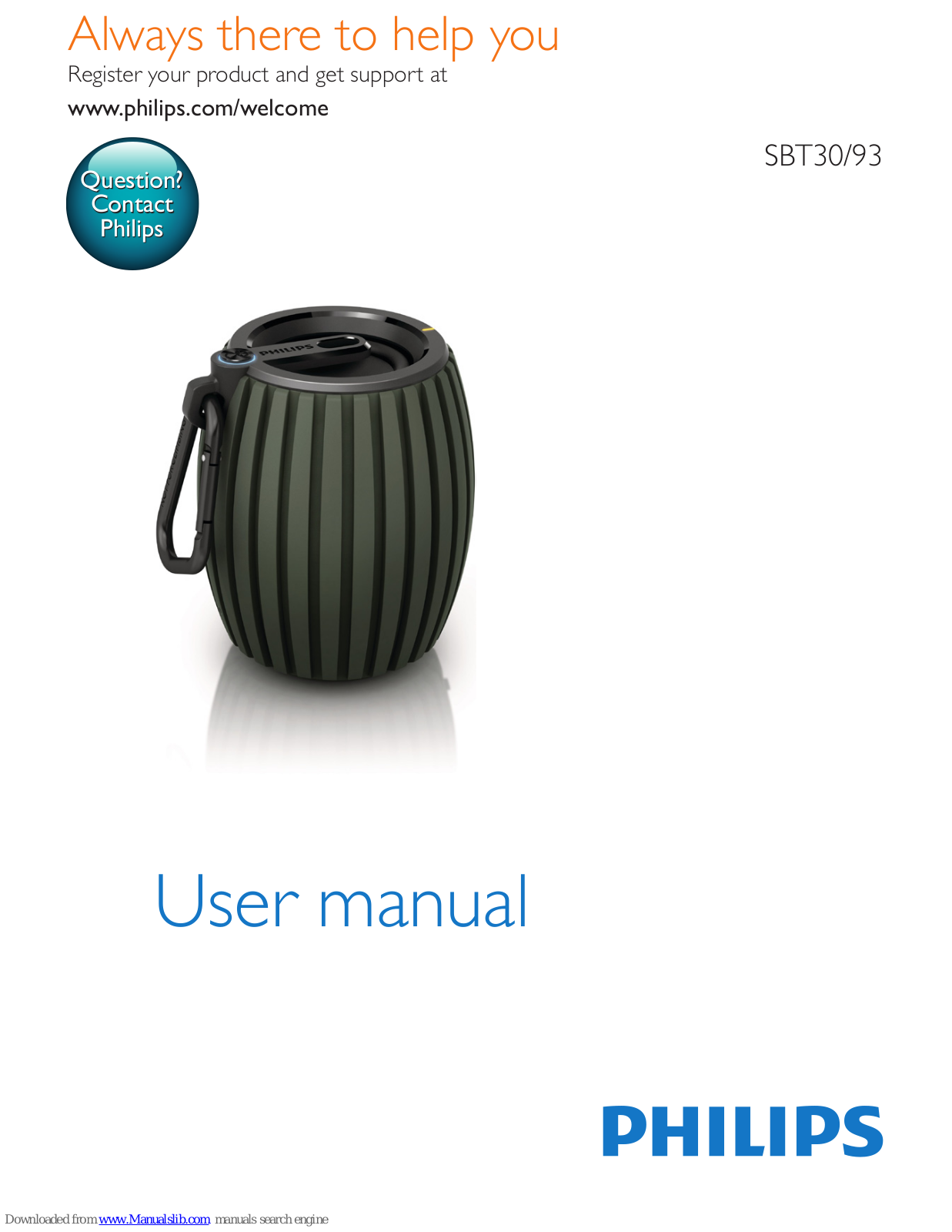Philips SBT30/93 User Manual - ManualMachine.com